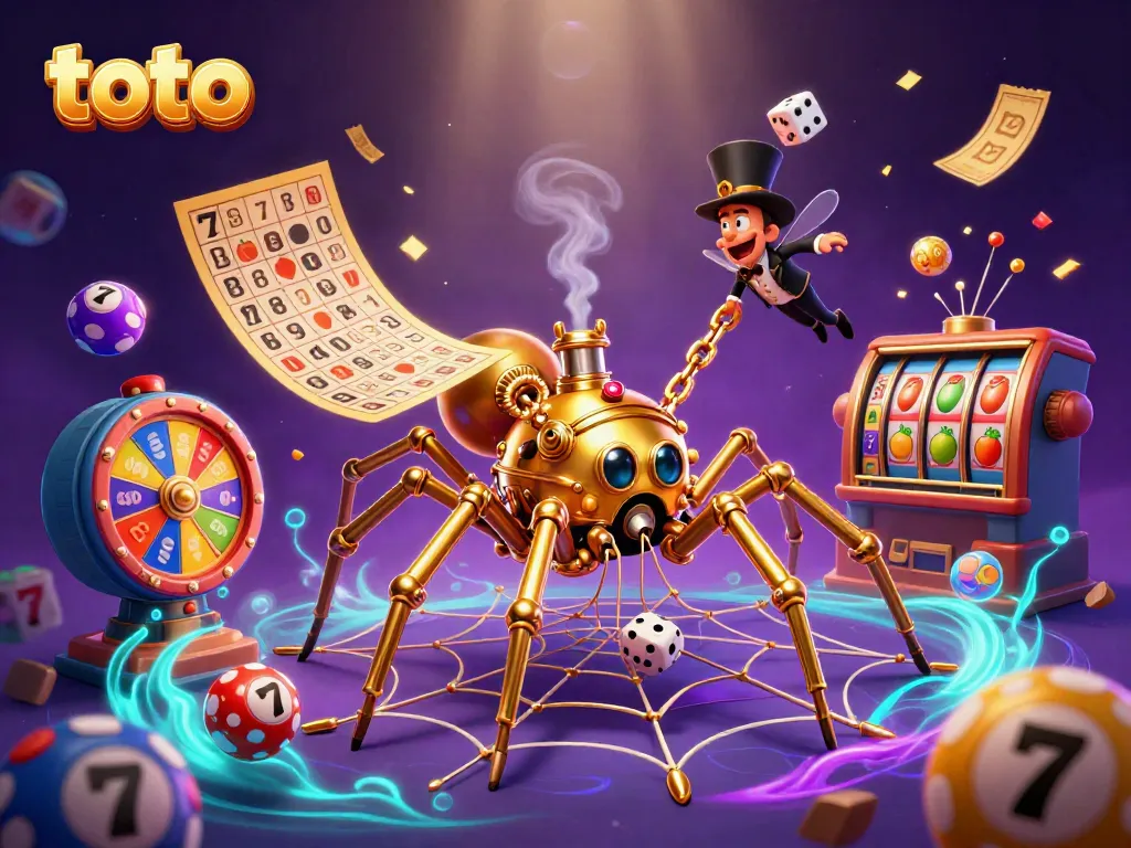 Experience the thrilling world of toto with a dynamic casino scene featuring playful elements.