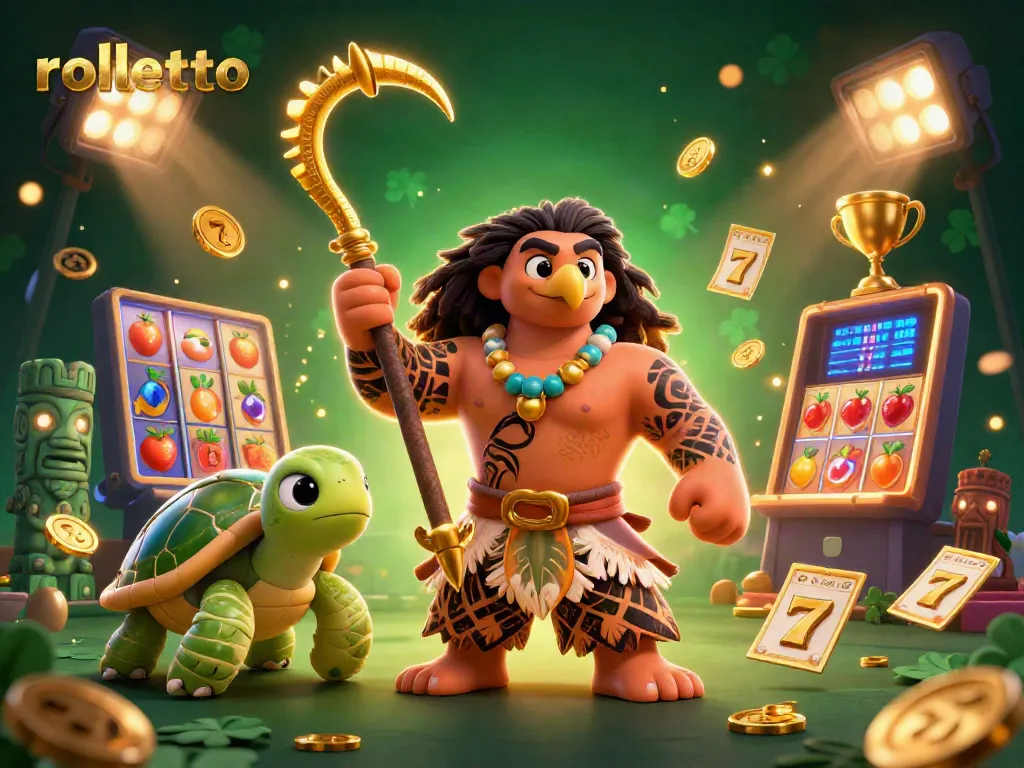Experience rolletto's thrilling casino action with vibrant game elements and dynamic characters in this immersive scene.